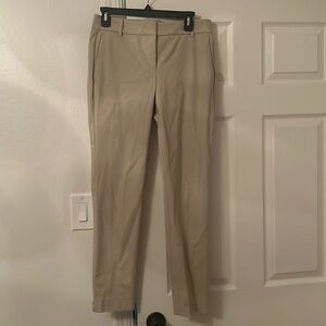 Theory khaki straight leg pants sz 4
